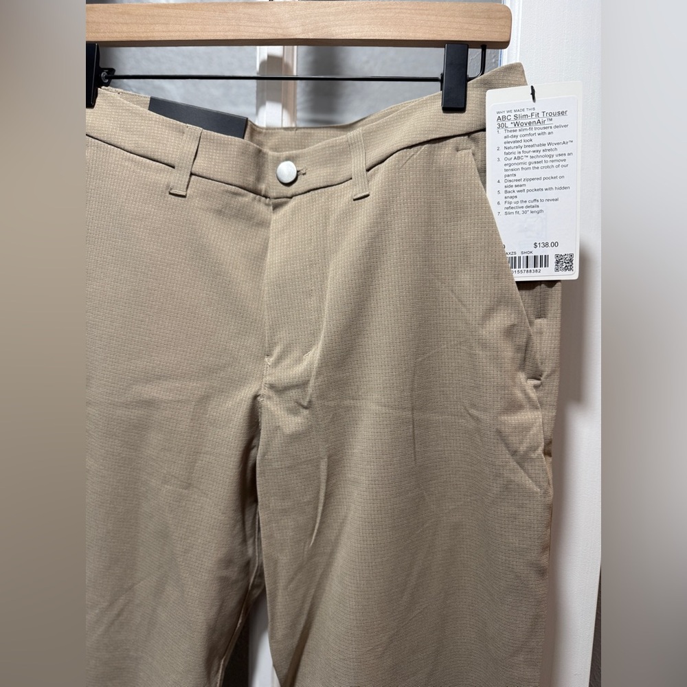 NWT Lululemon ABC Slim-Fit Trouser 30W x 30L WovenAir - Picture 6 of 7